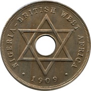 1 Penny - Edward VII, British West Africa, 1907-1910 reverse image