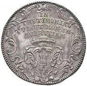 Piastra - Clement XI, Vatican City, 1709 reverse image