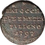 2½ Baiocchi - Pius VI, Vatican City, 1797 reverse image