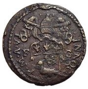 1 Quattrino - Innocent X Jubilee obverse image
