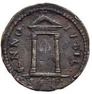1 Quattrino - Innocent X Jubilee, Vatican City, 1650 reverse image