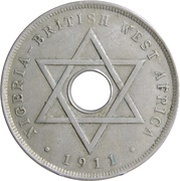 1 Penny - George V, British West Africa, 1911 reverse image