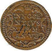 1 Quattrino - Innocent XI Inscription, Vatican City, 1682-1688 reverse image