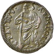 1 Quattrino - Clement XII St. Paul - standing, Vatican City, 1730-1740 reverse image