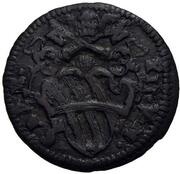 1 Quattrino - Clement XII St. Ubaldo - standing, mitred obverse image