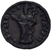 1 Quattrino - Clement XII St. Ubaldo - standing, mitred, Vatican City, 1730-1740 reverse image