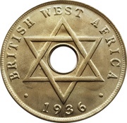 1 Penny - Edward VIII, British West Africa, 1936 reverse image