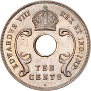 10 Cents - Edward VIII mule obverse image
