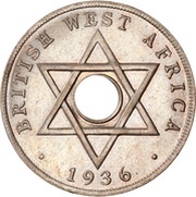 10 Cents - Edward VIII mule, British West Africa, 1936 reverse image