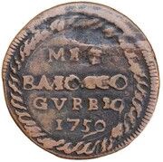 ½ Baiocco - Clement XIII, Vatican City, 1759 reverse image