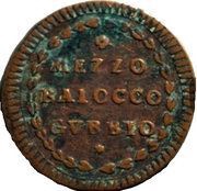 ½ Baiocco - Pius VI, Vatican City, 1789-1795 reverse image