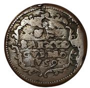 1 Baiocco - Clement XIII, Vatican City, 1759 reverse image