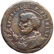 2½ Baiocchi - Pius VI, Vatican City, 1796 reverse image