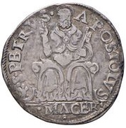 1 Testone - Pius IV, Vatican City, 1559-1565 reverse image