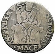 1 Testone - Vitellozzo Vitelli Sede Vacante, Vatican City, 1565-1566 reverse image