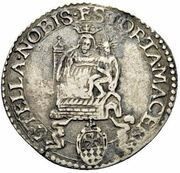 1 Testone - Gregory XIV, Vatican City, 1590-1591 reverse image