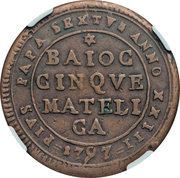 5 Baiocchi - Pius VI obverse image