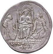 ½ Piastra - Sixtus V, Vatican City, 1588 reverse image
