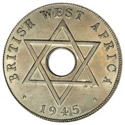 1 Penny - George VI Edward VIII mule, British West Africa, 1945 reverse image