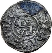 Denier - Paschal I and emperor Louis I obverse image