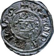 Denier - Gregory IV and emperor Lothair I obverse image