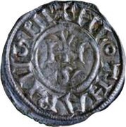 Denier - Gregory IV and emperor Lothair I, Vatican City, 840-844 reverse image