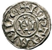 Denier - Leo IV and emperor Lothair I IMP monogram, Vatican City, 847-855 reverse image