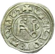 Denier - Nicholas I and emperor Louis II obverse image