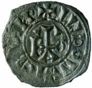 Denier - John VIII and emperor Louis II, Vatican City, 872-875 reverse image