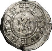 Denier - Stephen VI and emperor Lambert, Vatican City, 897 reverse image