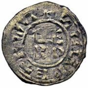 Denier - Theodore II and emperor Lambert of Spoleto obverse image