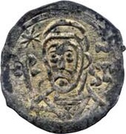 Denier - Sergius III monogram; St. Peter bust reverse image