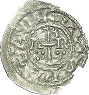 Denier - Agapetus II and prince Alberic of Spoleto, Vatican City, 946-954 reverse image