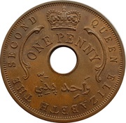 1 Penny - Elizabeth II obverse image