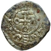 Denier - John XIII and emperor Otto I monogram obverse image