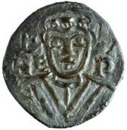 Denier - Benedict VI / Benedict VII and emperor Otto I / Otto II papal bust obverse image