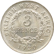 3 Pence - George V reverse image