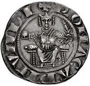 Groschen - Roman Senate Charles I of Anjou; shield reverse image
