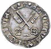 1 Grosso - Gregory XII, Vatican City, 1406-1415 reverse image