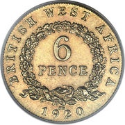 6 Pence - George V reverse image
