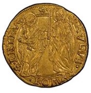 1 Ducat - Paul II S PETRVS S PAVLVS, Vatican City, 1464-1471 reverse image