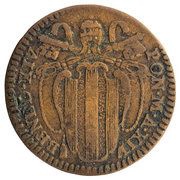 1 Quattrino - Benedict XIV Cartouche with shell obverse image