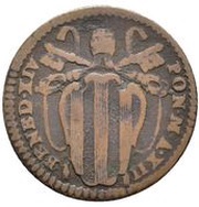 1 Quattrino - Benedict XIV Flowers wreath obverse image
