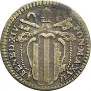 1 Quattrino - Benedict XIV Rope wreath obverse image