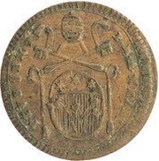 1 Quattrino - Pius VI Value in plain circle obverse image