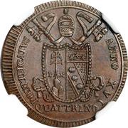 1 Quattrino - Pius VII Papal year, large keys obverse image