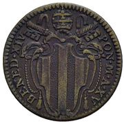 ½ Baiocco - Benedict XIV Laurel wreath - small leaves obverse image