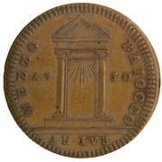 ½ Baiocco - Benedict XIV Jubilee, Vatican City, 1750 reverse image