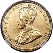 1 Shilling - George V Trial Strike obverse image