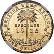 1 Shilling - George V Trial Strike reverse image